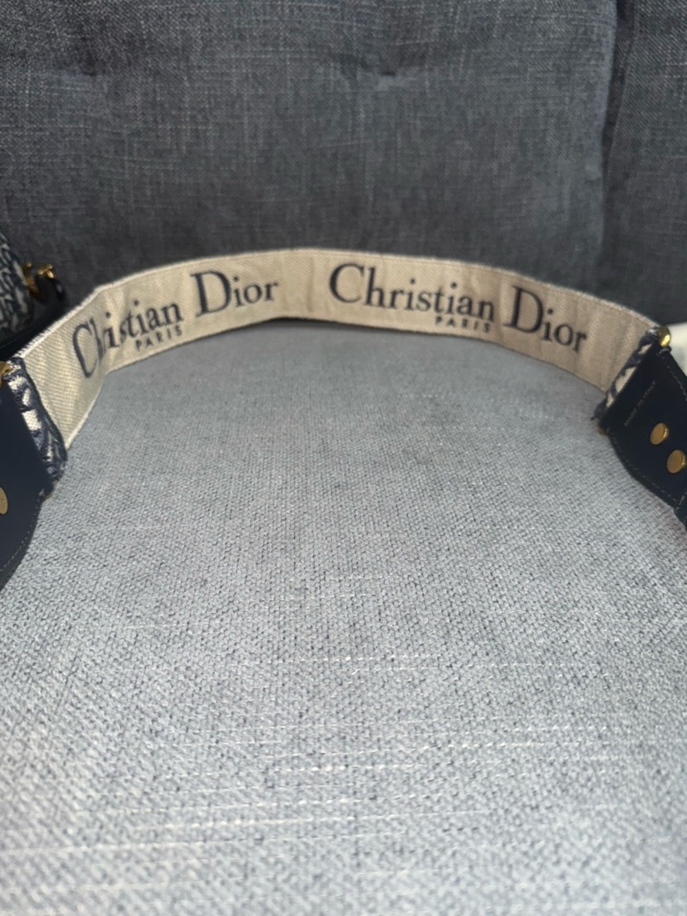 DIOR saddle bag with strap oblique mini - Picture 7 of 10